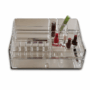 Cosmetic Makeup Organizer Acrylic Vanity Storage with Single Drawer & Tray Perfect Display Case for Makeup Brushes, Lipstick, Hair Accessories, and Jewelry