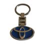 Premium Toyota Logo Metal Keychain in Blue and Silver – Durable Car Brand Emblem Design for Toyota Enthusiasts