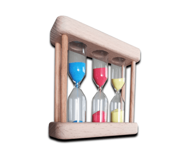 Creative Wooden Hourglass Timer – 1/3/5 Minute Sand Clock with Small Wooden Frame & Colorful Sand - Image 2