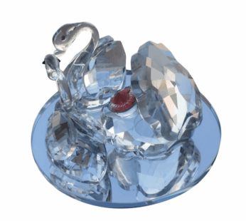 Elegant Crystal Swan Statue – Beautiful Glass Home Decoration for Dining Table – Cute Collectible Figurine & Family Gift – Perfect Crystal Ornament for Home Décor & Display