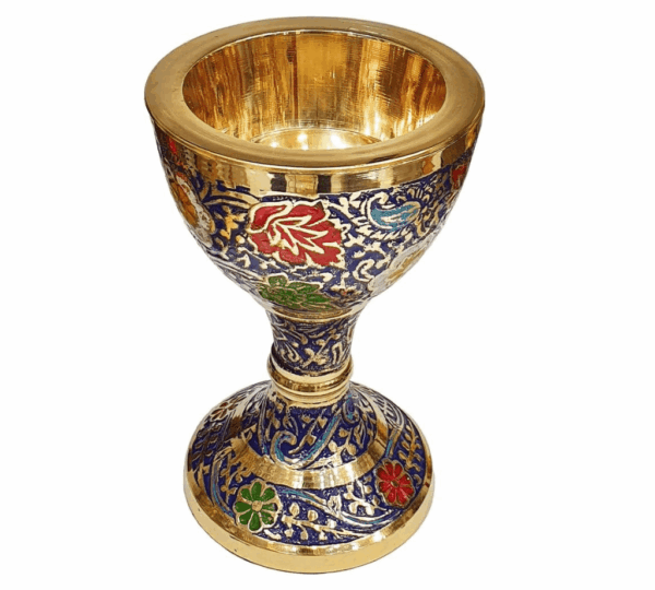 Decorative Brass Loban Dani Incense Burner – Traditional Charcoal Holder for Loban, Sambrani Dhoop, Resin, Bakhoor & Incense – Antique Finish Aroma Diffuser for Home, Office, Spa, and Meditation Use - Image 3