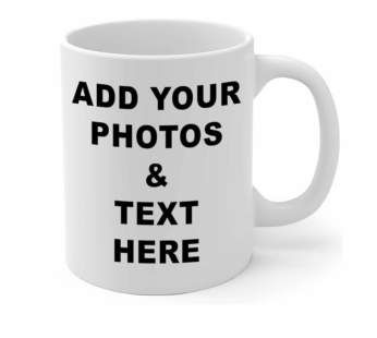 Custom Mug with Photo & Name, Personalized Coffee Cup with Multiple Text & Image Options Gift