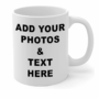 Custom Mug with Photo & Name, Personalized Coffee Cup with Multiple Text & Image Options Gift