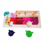 Montessori Wooden Puzzle Toy for Kids – Educational Jigsaw with Numbers, Shapes & Colors – Learning Activity for Toddlers & Preschoolers - Image 3