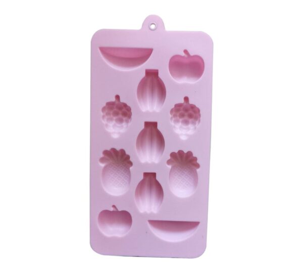Fruit Shaped Silicone Mould Featuring Apple, Banana, Pineapple, and Raspberry Cavities – Flexible, Non-Stick, Food-Grade Silicone Tray Mold for Chocolate, Candy, Jelly, Baking, and Crafts – Durable and Easy to Clean - Image 2
