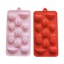 Fruit Shaped Silicone Mould Set – 2-Piece Set in Pink and Red Featuring Apple, Banana, Pineapple, and Raspberry Cavities – Flexible, Non-Stick, Food-Grade Silicone Trays Mold for Chocolates, Candy, Jelly, Baking, and Crafts – Durable and Easy to Clean