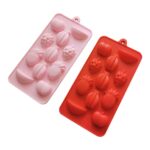 Fruit Shaped Silicone Mould Set – 2-Piece Set in Pink and Red Featuring Apple, Banana, Pineapple, and Raspberry Cavities – Flexible, Non-Stick, Food-Grade Silicone Trays Mold for Chocolates, Candy, Jelly, Baking, and Crafts – Durable and Easy to Clean - Image 2