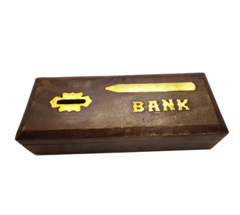 Handmade Wooden Money Bank – Company Size Piggy Bank for Kids & Adults | Secure Savings Box Gift for Home or Office Use