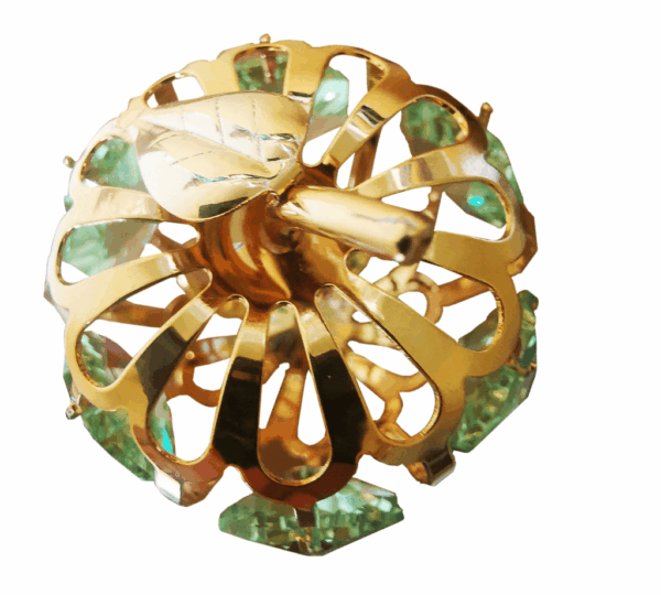 Handmade 24K Gold Plated Apple & Pear Figurine – Decorated with Swarovski Crystals | Sparkling Table Décor Ornament | Luxury Gift & Elegant Interior Accent - Image 2