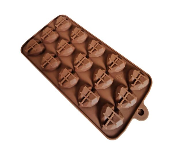 Heart-Shaped Silicone Chocolate Mould, 15 Cavities – Brown Flexible Non-Stick Baking Tray for Chocolate, Candy, Fondant, Jelly, and DIY Crafts - Image 2