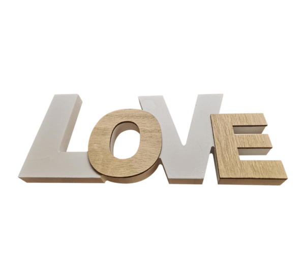 Home Decor LOVE Sign Letters Solid Wood Handmade Sculpture for Tabletop Mantel Fireplace Foyer Decorations - Image 3