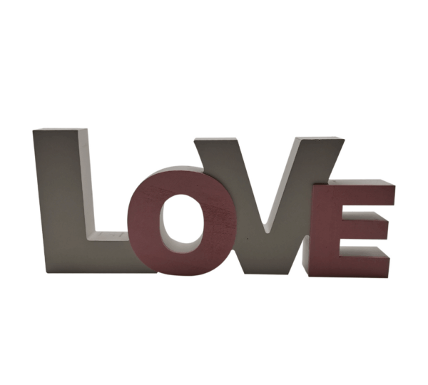 Wooden Signs Featuring The Word 'Love', Designed As a Standalone Centerpiece for Tables, Perfect for Valentine'S Day Home Decoration. - Image 3