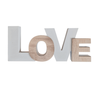 Home Decor LOVE Sign Letters Solid Wood Handmade Sculpture for Tabletop Mantel Fireplace Foyer Decorations