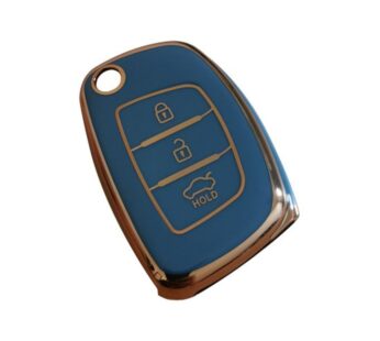 Hyundai 3-Button Key Fob Cover, Soft Premium TPU Protective Case for Smart Remote Keys, Scratch-Resistant and Full Coverage Car Key Shell for Elantra, Sonata, Tucson, Santa Fe and More