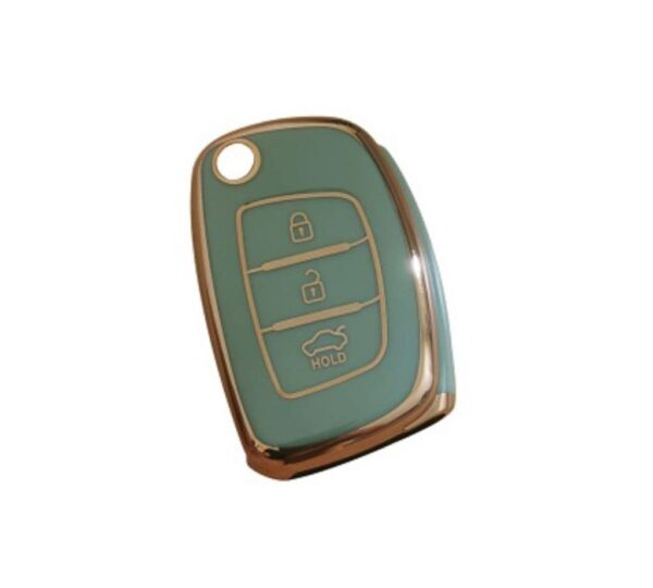 Hyundai 3-Button Key Fob Cover, Soft Premium TPU Protective Case for Smart Remote Keys, Scratch-Resistant and Full Coverage Car Key Shell for Elantra, Sonata, Tucson, Santa Fe and More - Image 2