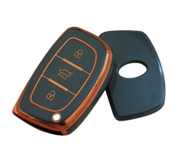 Hyundai Car Key Fob Cover for 3-Button Smart Keys, Durable TPU Protective Case with Full Coverage, Anti-Slip and Scratch-Resistant Design for Elantra, Tucson, Sonata and More - Image 3