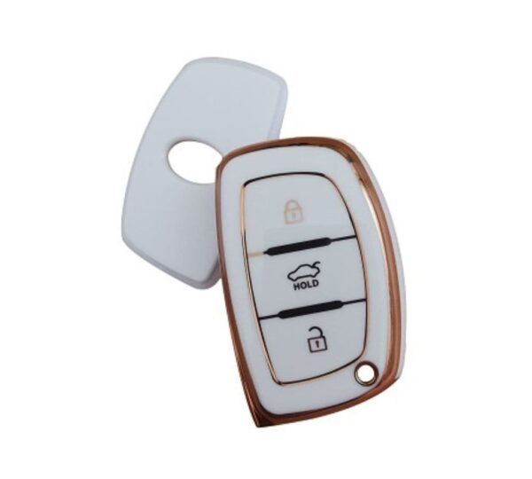 Hyundai Car Key Fob Cover for 3-Button Smart Keys, Durable TPU Protective Case with Full Coverage, Anti-Slip and Scratch-Resistant Design for Elantra, Tucson, Sonata and More - Image 4