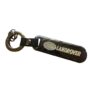 High-Quality Land Rover Leather Keychain in Classic Black with Sturdy Metal Ring for Secure Key Holding, Perfect Gift for Land Rover Enthusiasts