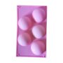 Large Half Sphere Silicone Mould – 5-Cavity Non-Stick Baking Tray Mold for Chocolate Bombs, Mousse, Cakes, and Desserts – Flexible, Food-Grade Bakeware