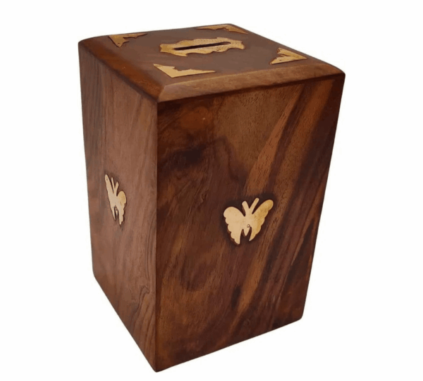 Wooden Handicraft Money Bank – Handcrafted Piggy Bank Coin Box for Kids & Adults | Traditional Wooden Saving Box Gift - Image 2