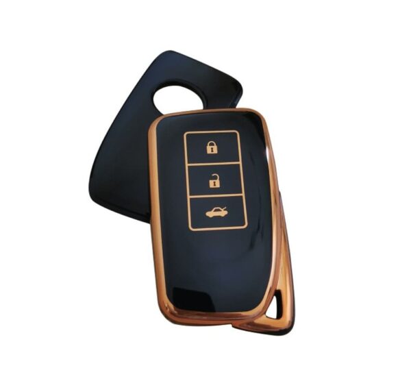 Lexus Car Key Fob Cover Compatible with RX, ES, NX, IS, GX, and LS Models – Premium TPU Protective Key Holder Case with Full Coverage, Scratch-Resistant and Durable Design, Stylish Glossy Finish for Lexus Smart Remote Key - Image 2
