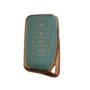 Lexus Key Fob Cover TPU Protective Case with Elegant Gold Trim, Compatible with RX, ES, NX, IS, GX, and LS Models – Durable Soft TPU Shell, Scratch-Resistant, Slim Design, Luxury Key Protector for Lexus Smart Remote