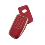 Lexus Smart Key Fob Cover Compatible with 3-Button Remote for RX, ES, NX, IS, GX, and LS Models – Red Soft TPU Protective Case with Glossy Finish, Full Coverage, Scratch-Resistant and Stylish Design for Lexus Car Key - Image 2