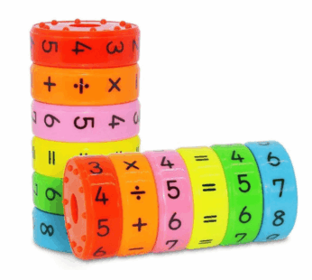 Magnetic Math Learning Toys Math Counting Blocks Numbers and Symbols Math Skills Rotating Cylinder
