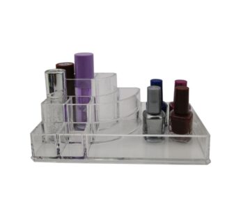 Versatile Makeup Organizer Stand for Lip Gloss Tubes, Balm, Mascara, and Make-Up Brushes – Compact and Stylish Storage Solution