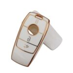 Mercedes-Benz Key Fob Cover for 3-Button Smart Keys, Premium TPU Protective Case with Elegant Gold Trim, Scratch-Resistant and Full Coverage Shell for C-Class, E-Class, GLC, GLE and More - Image 5