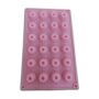 Mini Floral Silicone Mould for Baking – 24-Cavity Flower Pattern Chocolate and Candy Tray Mold, Non-Stick, Flexible & Reusable Silicone Bakeware, Ideal for Soap, Jelly, and Ice Moulds, Pink Color