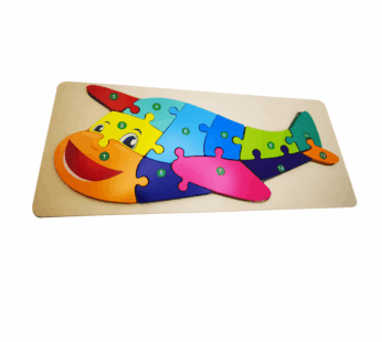 Creative Montessori Wooden Puzzle – Shape, Color & Number Learning Toy – Fun Educational Jigsaw for Toddlers & Kids