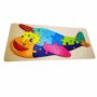 Creative Montessori Wooden Puzzle – Shape, Color & Number Learning Toy – Fun Educational Jigsaw for Toddlers & Kids