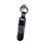 Premium Porsche Carbon Fiber Pattern Keychain – Sleek Black Finish and Sturdy Metal Ring for Automotive Lovers