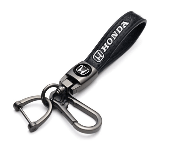 Premium Alloy & Leather Car Keychain – 360° Rotatable, Scratch-Resistant, Car Logo Design, Durable & Stylish Key Ring for Men and Women