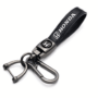 Premium Alloy & Leather Car Keychain – 360° Rotatable, Scratch-Resistant, Car Logo Design, Durable & Stylish Key Ring for Men and Women