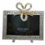 Rhinestone Picture Frame 8×5 cm – Elegant Silver Plated Metal Photo Frame with High Definition Glass Front, Sparkling Crystal Border, Tabletop Display for Wedding, Graduation, Baby Photo & Home Decor