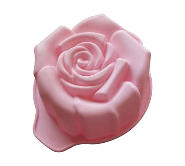 Rose-Shaped Silicone Baking Mould – Large Floral Design Cake Mold for Elegant Rose Cakes, Desserts, Jelly, Chocolate, and More – Flexible, Non-Stick, and Heat-Resistant Silicone Bakeware for Special Occasions and Daily Use - Image 2