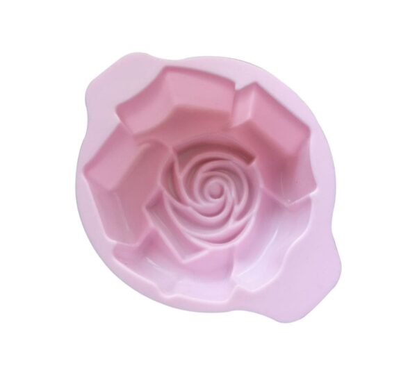 Rose-Shaped Silicone Baking Mould – Large Floral Design Cake Mold for Elegant Rose Cakes, Desserts, Jelly, Chocolate, and More – Flexible, Non-Stick, and Heat-Resistant Silicone Bakeware for Special Occasions and Daily Use - Image 3