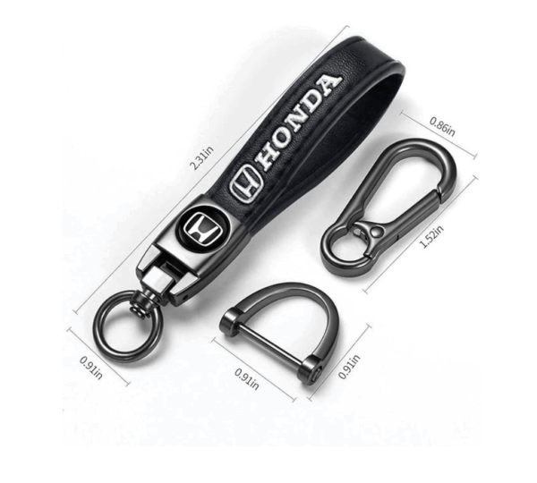 Premium Alloy & Leather Car Keychain – 360° Rotatable, Scratch-Resistant, Car Logo Design, Durable & Stylish Key Ring for Men and Women - Image 4