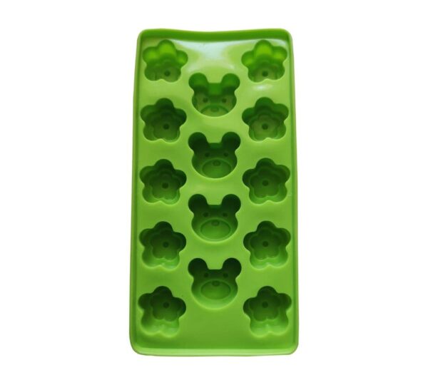 Silicone Baking Mould with Bear and Flower Shapes – 14-Cavity Flexible, Non-Stick Mold for Chocolates, Candies, and Homemade Treats - Image 3