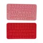 Silicone Letter and Number Mould Set for Birthday Cake Decorating, 2-Piece Flexible Non-Stick Molds in Red and Pink – Food-Grade Silicone for Chocolate, Fondant, Candy, and DIY Crafts