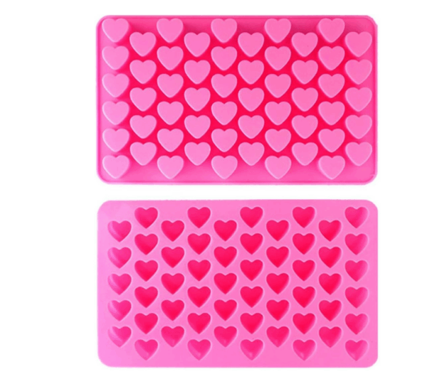 Heart Shaped Silicone Chocolate Mold, 55-Cavity Non-Stick Tray for Valentine's Day, Weddings, for Making Chocolates, Candies, Jelly, Ice Cubes, Great for Baking Lovers - Image 4
