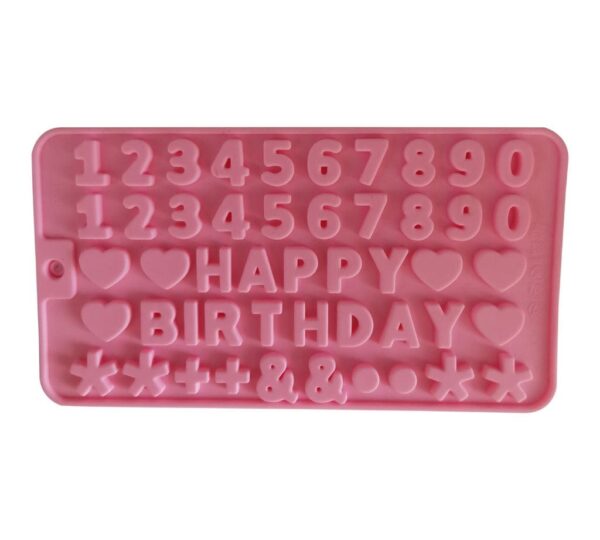Silicone Number and Letter Mould – Flexible Mold Featuring Alphabets, Numbers, Hearts, and Stars for Chocolate, Candy, Fondant, Jelly, and Crafts – Non-Stick, Reusable, Food-Grade Baking and Decorating Tray - Image 4