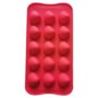 Silicone Shell Mould, 15-Cavity Red Baking and Craft Tray – Non-Stick, Flexible, Food-Grade Mold for Chocolate, Candy, Jelly, Soap, and Resin Art Projects