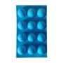 Silicone Sphere Mould – 12-Cavity Semi-Round Ball Shape Mold for Chocolate, Candy, Jelly, Ice, and Baking – Flexible, Non-Stick, Food-Grade Bakeware