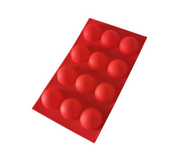 Silicone Sphere Mould – 12-Cavity Semi-Round Ball Shape Mold for Chocolate, Candy, Jelly, Ice, and Baking – Flexible, Non-Stick, Food-Grade Bakeware - Image 2