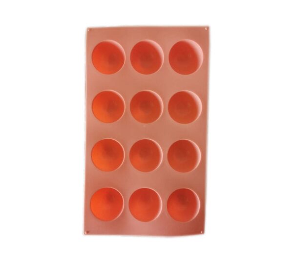 Silicone Sphere Mould – 12-Cavity Semi-Round Ball Shape Mold for Chocolate, Candy, Jelly, Ice, and Baking – Flexible, Non-Stick, Food-Grade Bakeware - Image 4