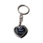 Elegant Silver Heart-Shaped Photo Frame Keychain Made of Durable Metal – Perfect Personalized Gift for Loved Ones
