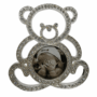Sparkling Rhinestone Teddy Bear Picture Frame – Crystal-Embellished Cute Bear-Shaped Photo Holder for Baby, Kids & Nursery Décor – Elegant Tabletop Display